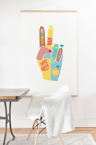 Phirst Motivational Peace Out Art Print And Hanger