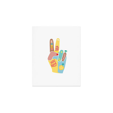 Phirst Motivational Peace Out Art Print