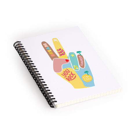 Phirst Motivational Peace Out Spiral Notebook