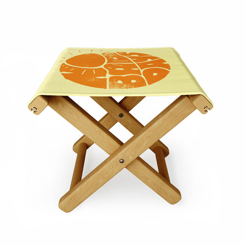 Phirst No Bad Days Retro Sun Folding Stool