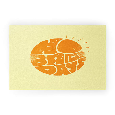 Phirst No Bad Days Retro Sun Welcome Mat