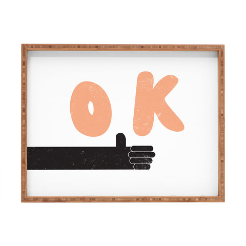 Phirst OK Thumbs Up Rectangular Tray