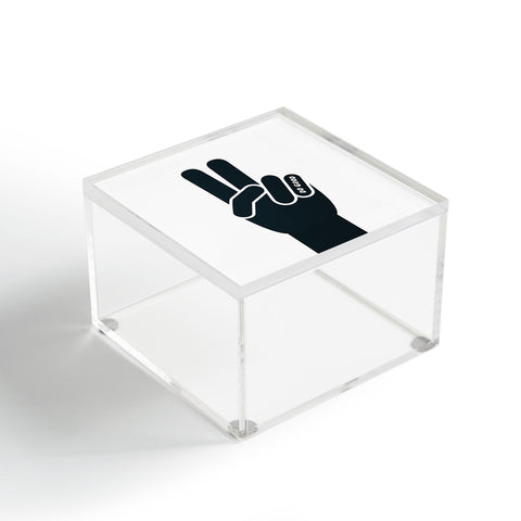 Phirst Peace Sign Do Good BW Acrylic Box