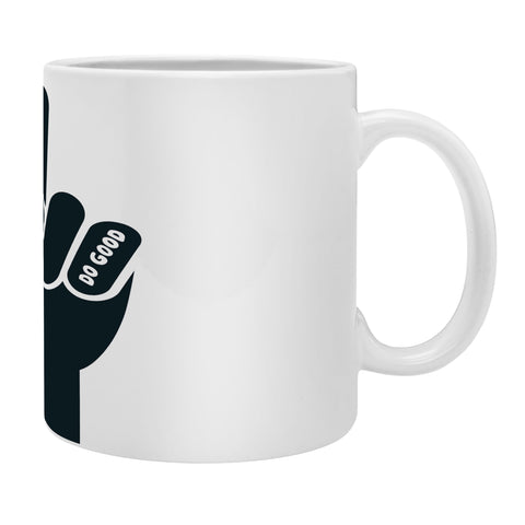 Phirst Peace Sign Do Good BW Coffee Mug