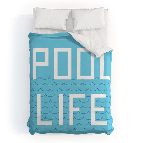 Phirst Pool Life Swimmer Duvet Cover