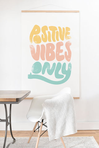 Phirst Positive Vibes Only Art Print And Hanger