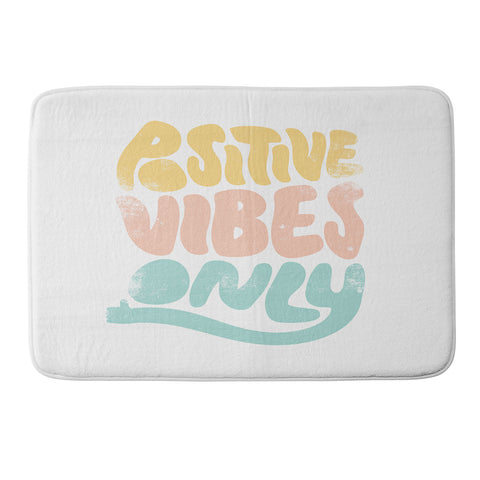 Phirst Positive Vibes Only Memory Foam Bath Mat