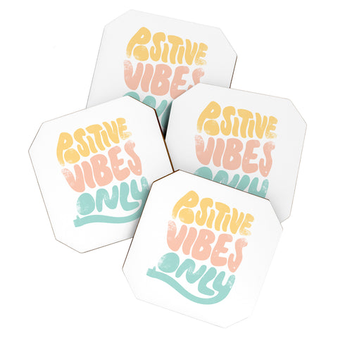Phirst Positive Vibes Only Coaster Set