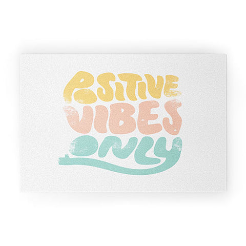Phirst Positive Vibes Only Welcome Mat