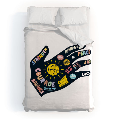 Phirst Positivity Helping Hand Duvet Cover