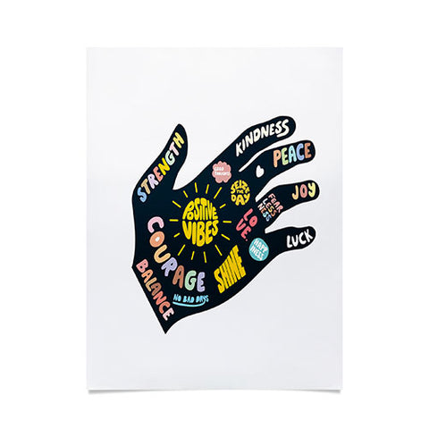 Phirst Positivity Helping Hand Poster