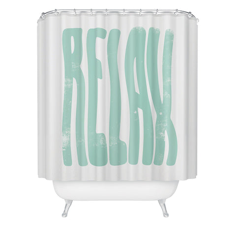 Phirst Relax vintage green Shower Curtain