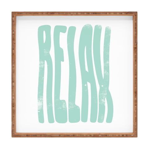 Phirst Relax vintage green Square Tray