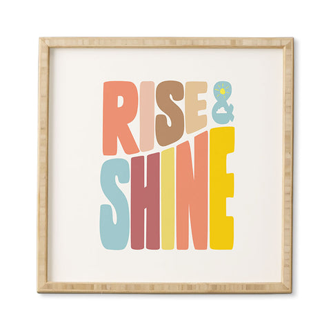 Phirst Rise and Shine Sun Framed Wall Art