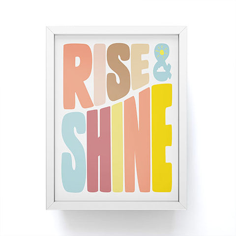 Phirst Rise and Shine Sun Framed Mini Art Print