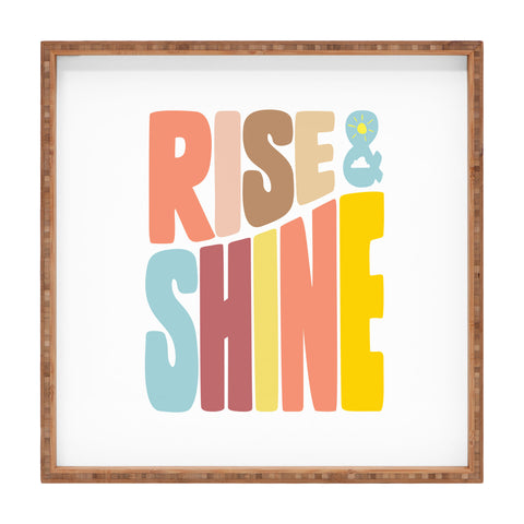 Phirst Rise and Shine Sun Square Tray