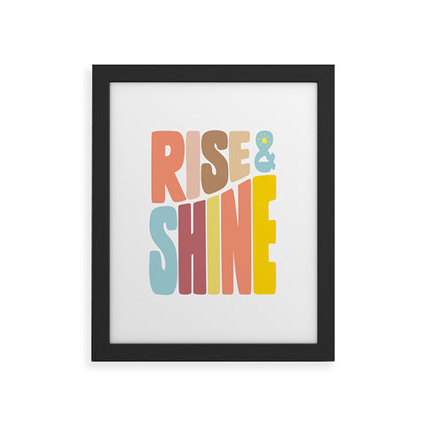 Phirst Rise and Shine Sun Framed Art Print