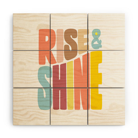 Phirst Rise and Shine Sun Wood Wall Mural