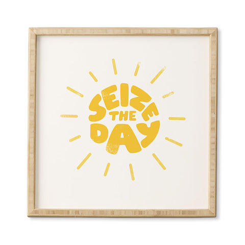 Phirst Seize the day Framed Wall Art
