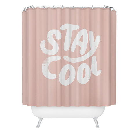 Phirst Stay Cool Pink Shower Curtain
