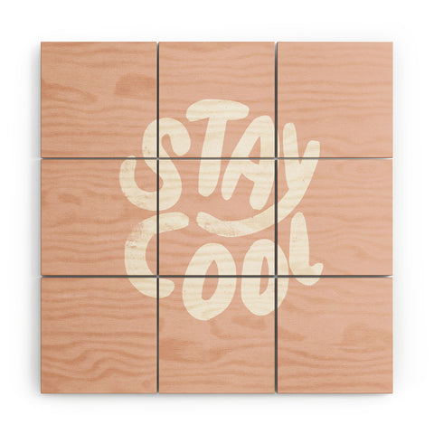 Phirst Stay Cool Pink Wood Wall Mural