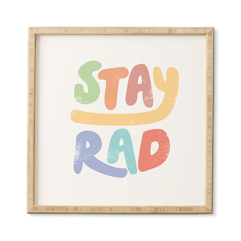 Phirst Stay Rad Colors Framed Wall Art