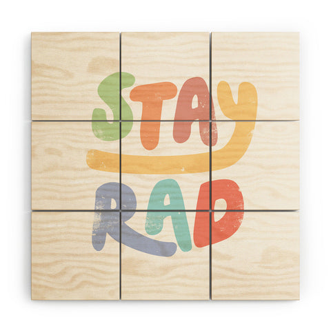 Phirst Stay Rad Colors Wood Wall Mural