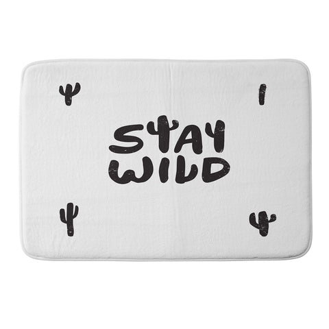 Phirst Stay Wild Cacti Memory Foam Bath Mat