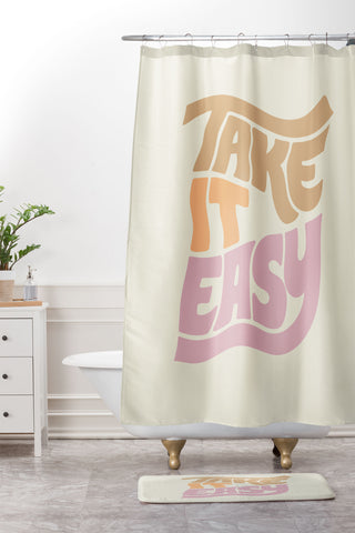 Phirst Take It Easy Shower Curtain And Mat