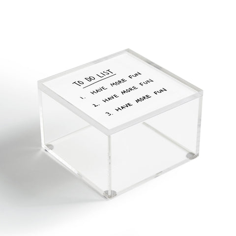 Phirst To Do List Acrylic Box