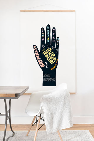 Phirst Today is a good day hand Art Print And Hanger