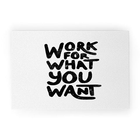 Phirst Work for what you want Welcome Mat