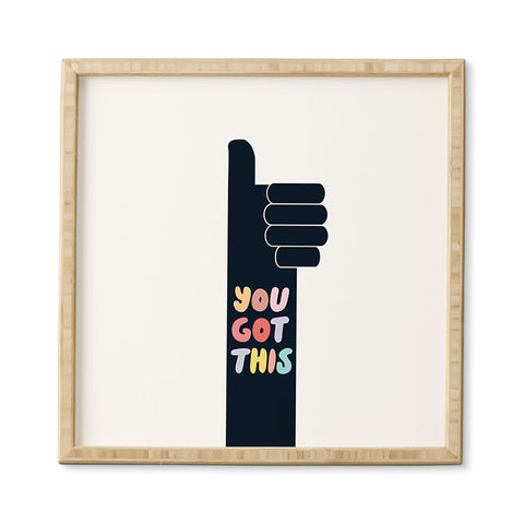 Phirst You Got This Thumbs Up Framed Wall Art