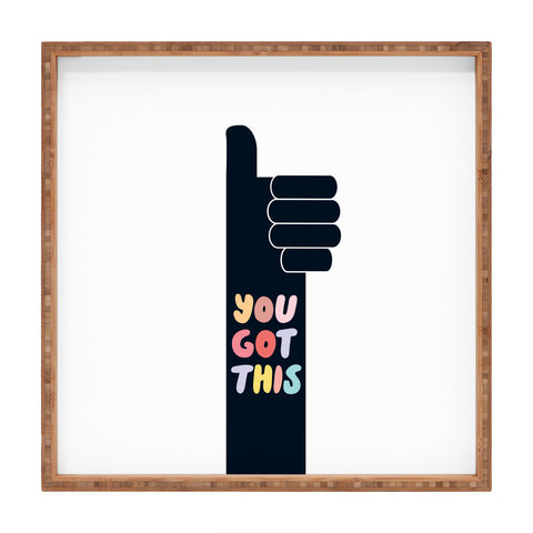 Phirst You Got This Thumbs Up Square Tray
