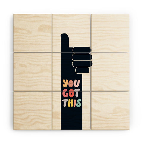 Phirst You Got This Thumbs Up Wood Wall Mural