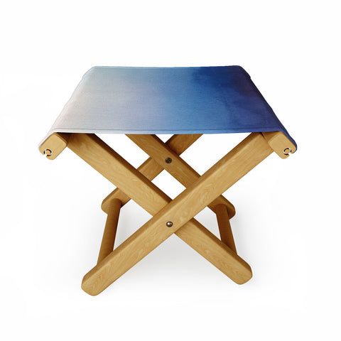 PI Photography and Designs Abstract Watercolor Blend Folding Stool