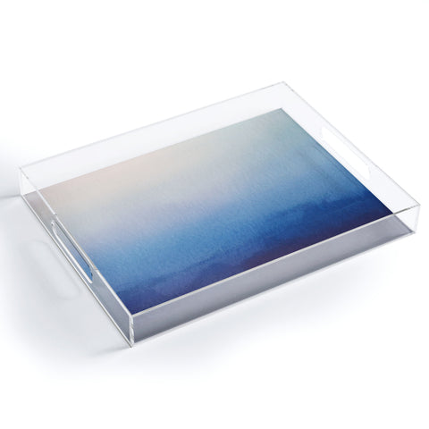 PI Photography and Designs Abstract Watercolor Blend Acrylic Tray