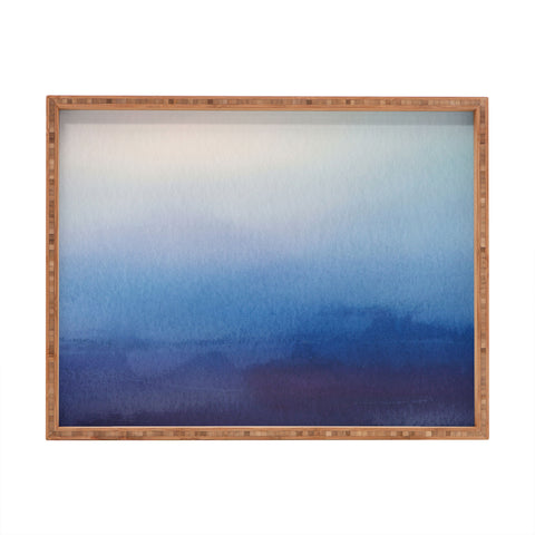 PI Photography and Designs Abstract Watercolor Blend Rectangular Tray