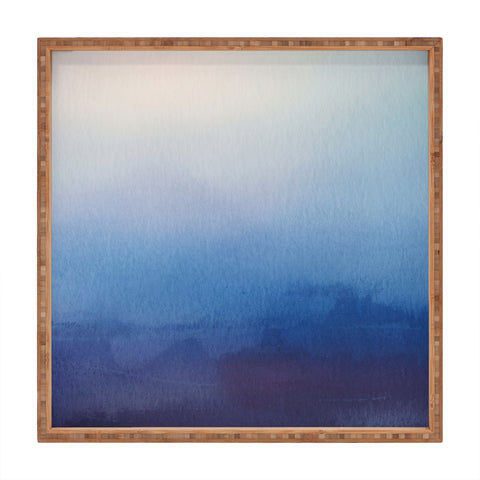 PI Photography and Designs Abstract Watercolor Blend Square Tray