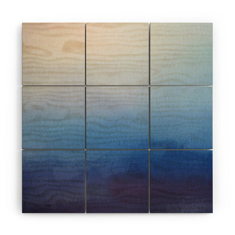 PI Photography and Designs Abstract Watercolor Blend Wood Wall Mural