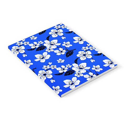 PI Photography and Designs Blue Sakura Flowers Notebook
