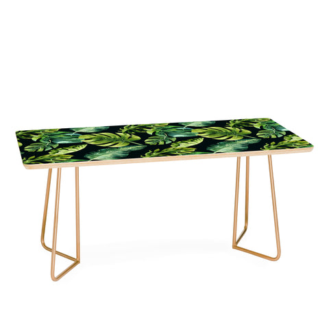 PI Photography and Designs Botanical Tropical Palm Leaves Coffee Table