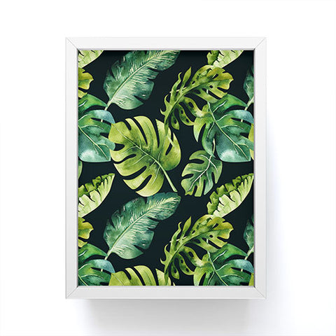 PI Photography and Designs Botanical Tropical Palm Leaves Framed Mini Art Print