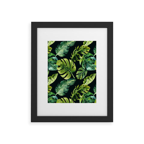 PI Photography and Designs Botanical Tropical Palm Leaves Framed Art Print
