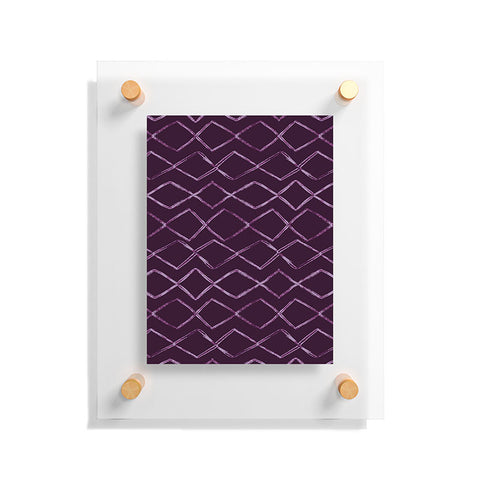 PI Photography and Designs Chevron Lines Purple Floating Acrylic Print