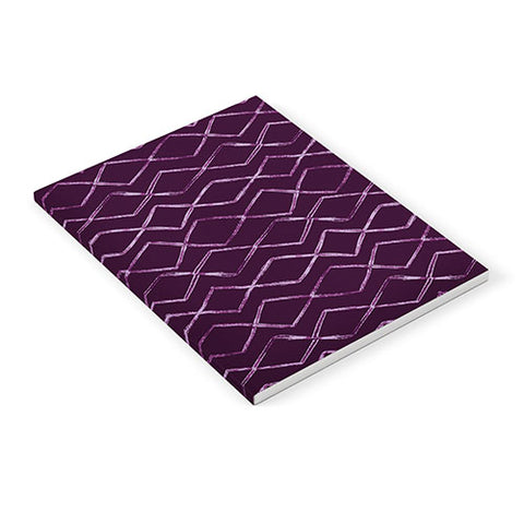 PI Photography and Designs Chevron Lines Purple Notebook