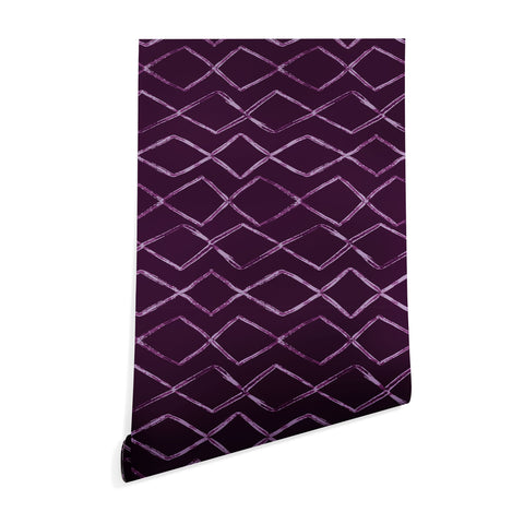 PI Photography and Designs Chevron Lines Purple Wallpaper