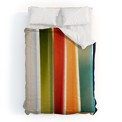 PI Photography and Designs Colorful Surfboards Comforter