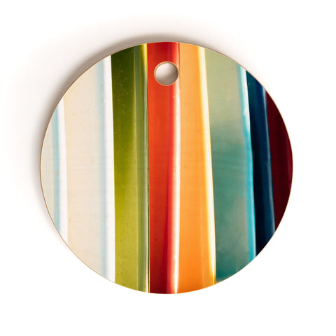 PI Photography and Designs Colorful Surfboards Cutting Board Round