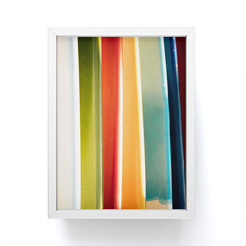 PI Photography and Designs Colorful Surfboards Framed Mini Art Print